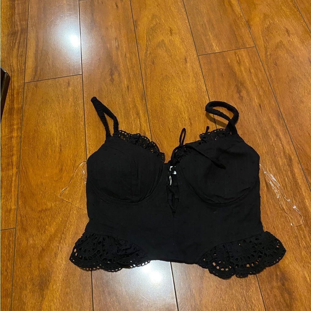 Privy woman top black size small
